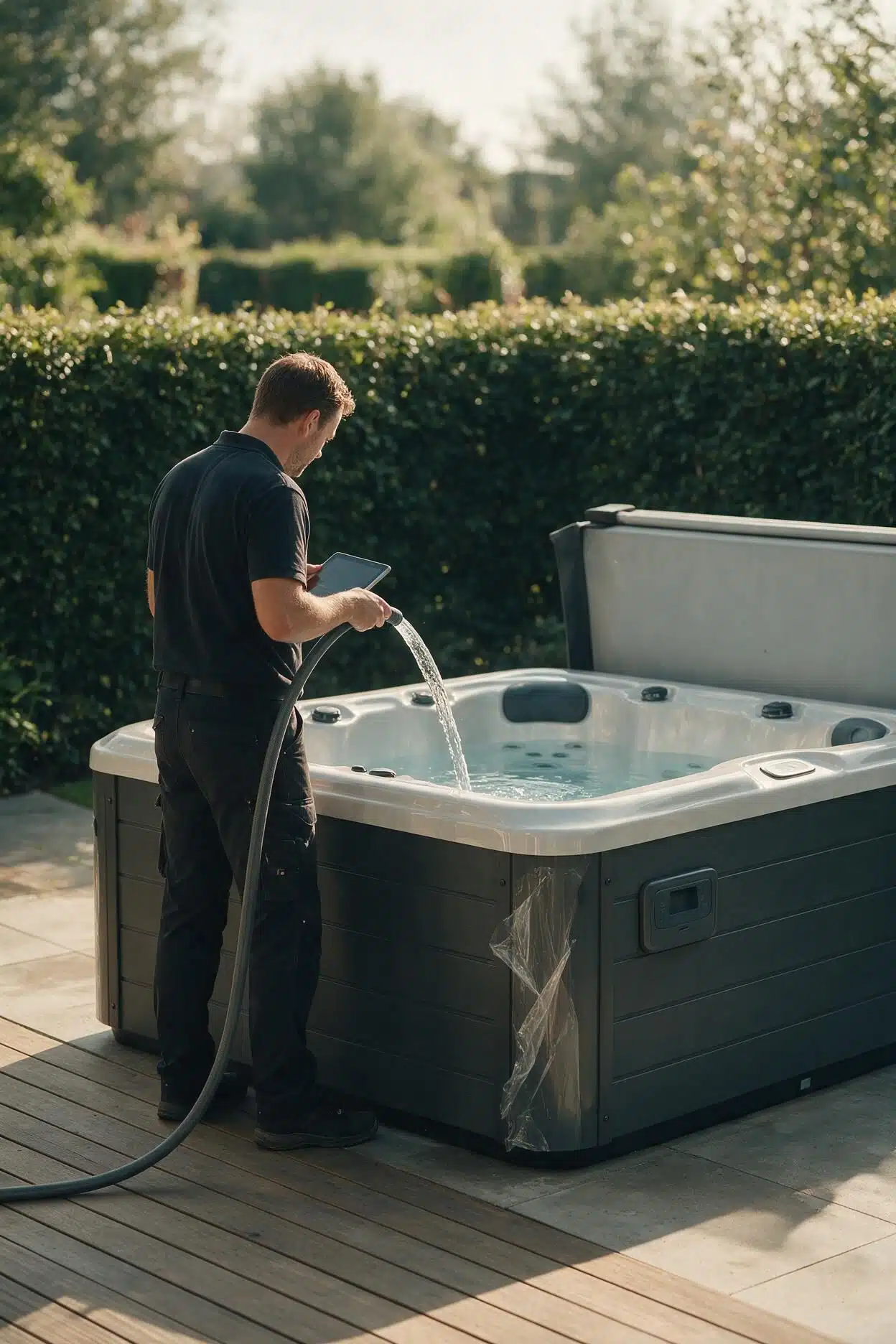 plaatsen jacuzzi
