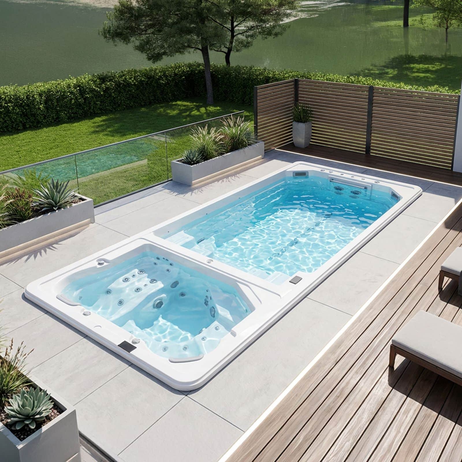 Diepte zwemspa oasis
